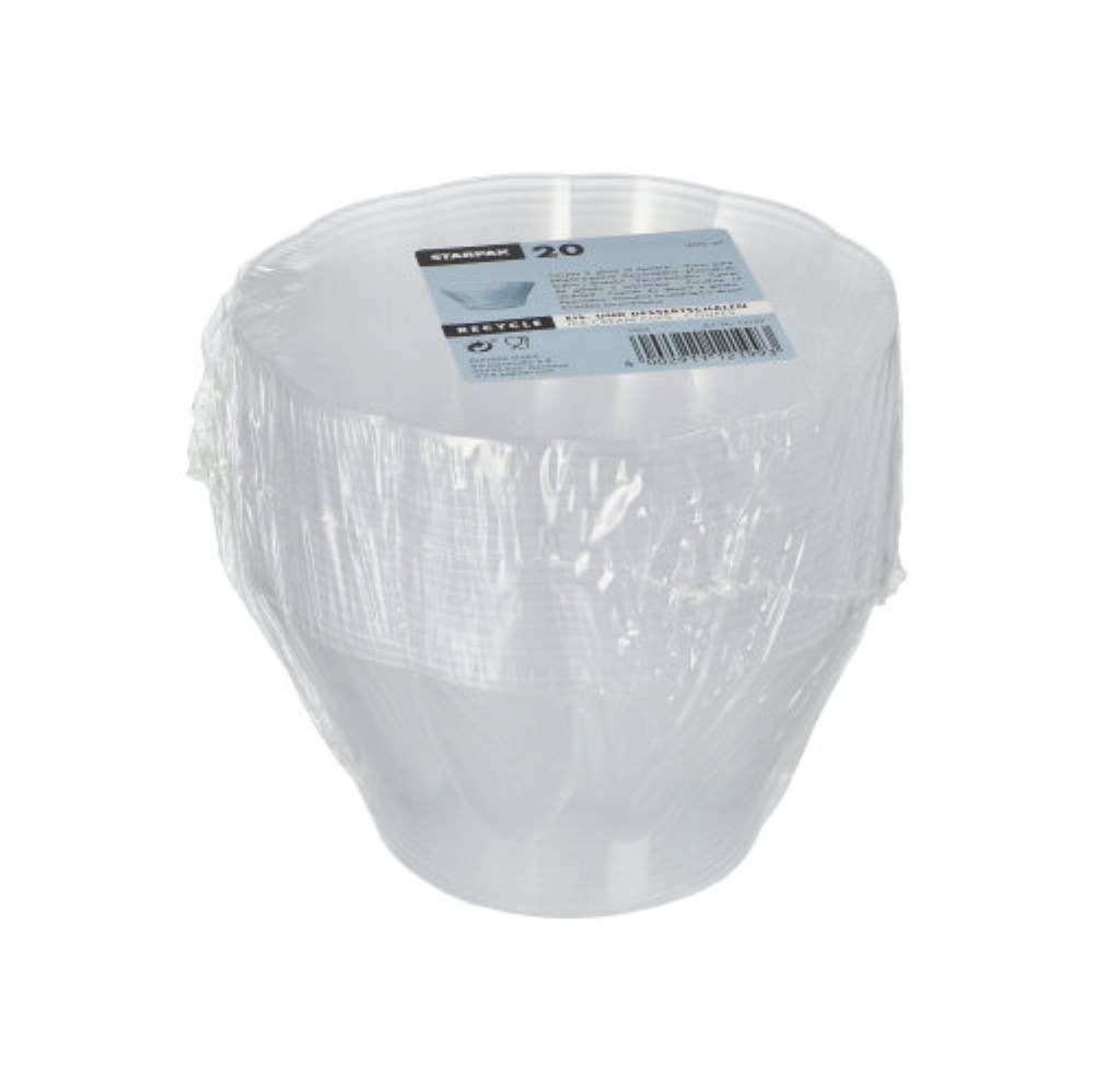 20 Eis- und Dessertschalen, PS 400 ml Ø 12 cm · 7 cm glasklar