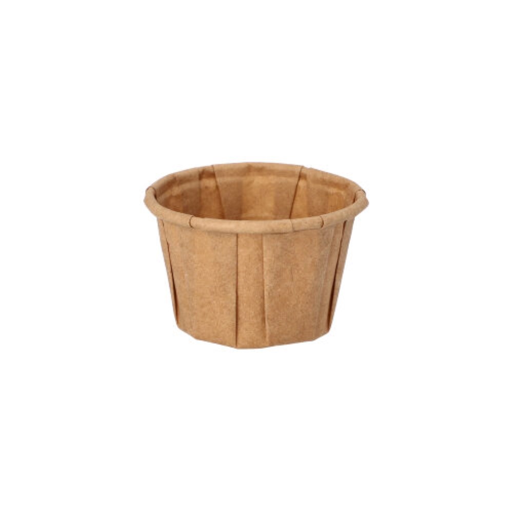 250 Dressingbecher, Papier "pure" 25 ml Ø 4,4 cm · 2,8 cm braun