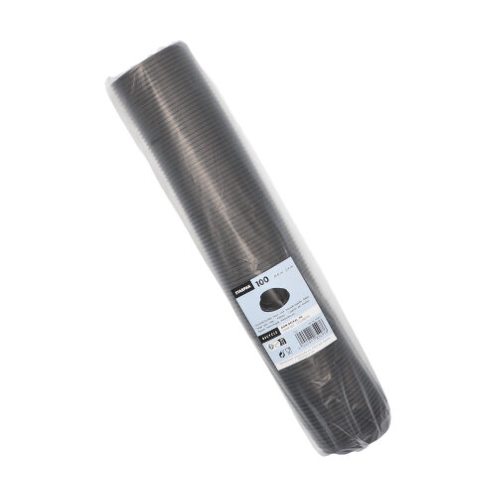 100 Dom-Deckel, PS "To Go" Ø 8 cm · 2,4 cm schwarz