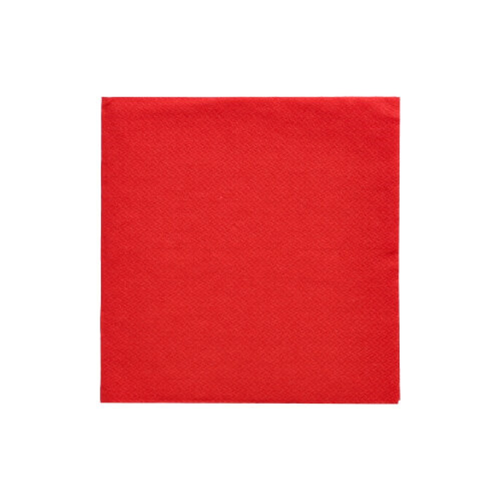 150 Servietten "DAILY Collection" 1/4-Falz 24 cm x 24 cm rot