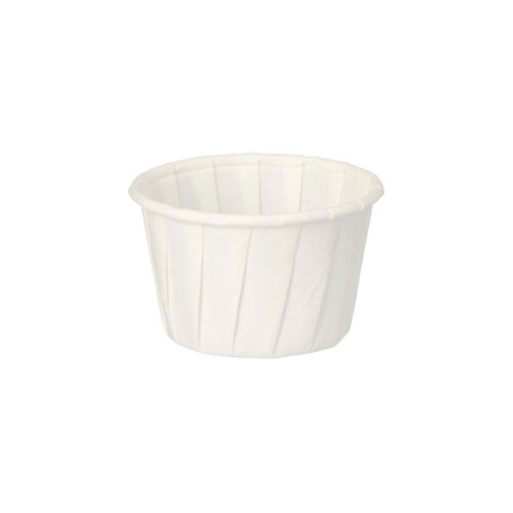 250 Dressingbecher, Papier "pure" 35 ml Ø 5 cm · 3,1 cm weiss