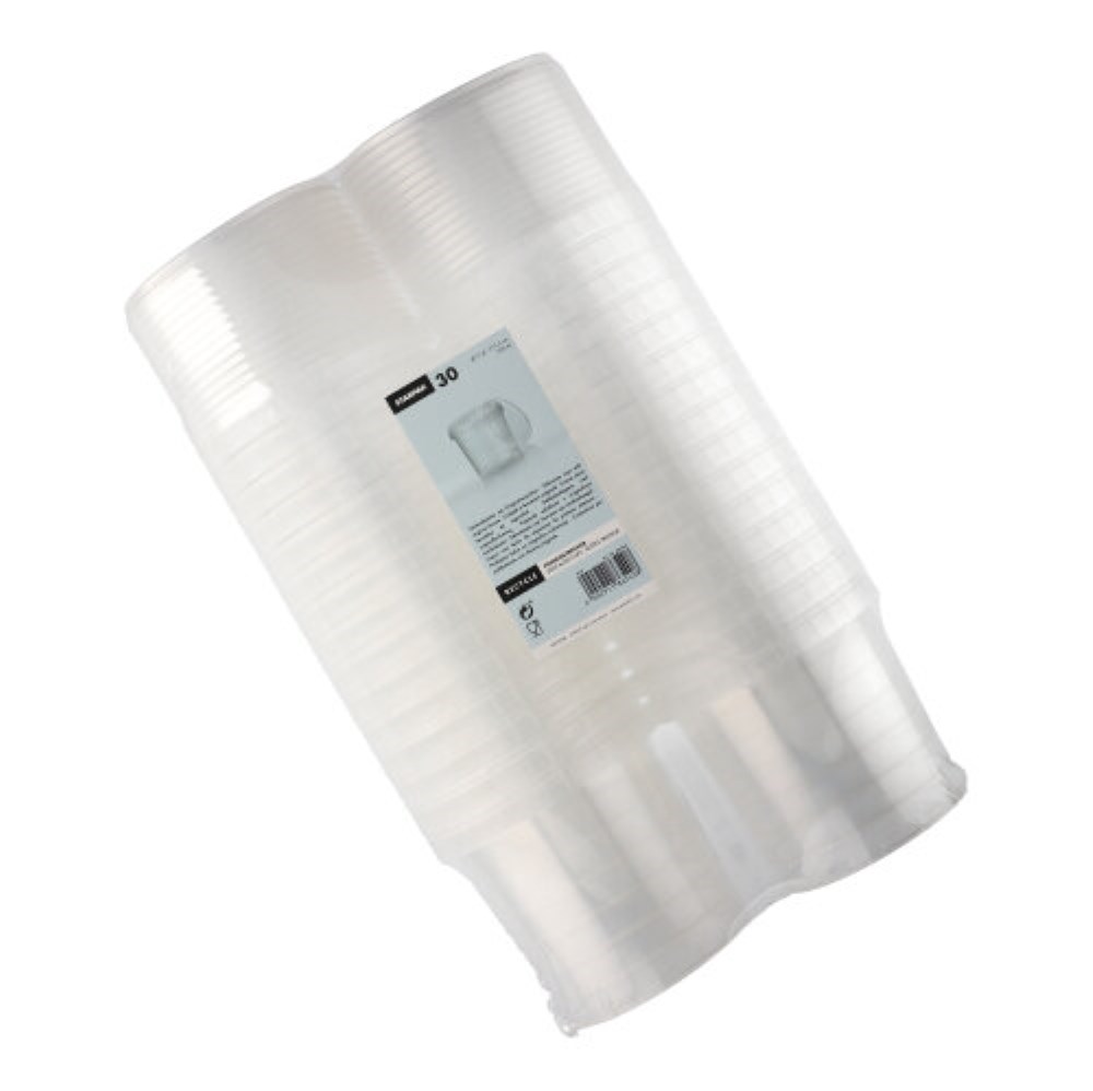 30 Feinkostbecher, PP rund 770 ml Ø 11,8 cm · 11,3 cm transparent mit Originalitätsverschluss