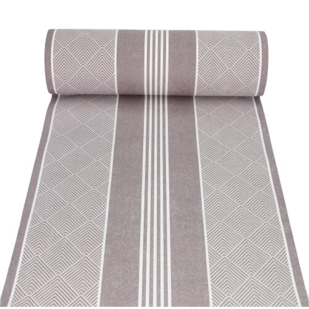 Tischläufer, stoffähnlich, PV-Tissue Mix "ROYAL Collection" 24 m x 40 cm braun "Elegance"