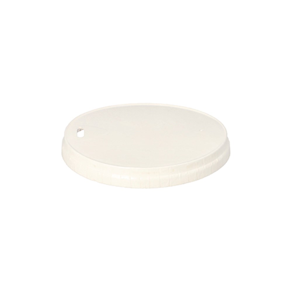 50 Deckel für Trinkbecher, Pappe Ø 9 cm weiss