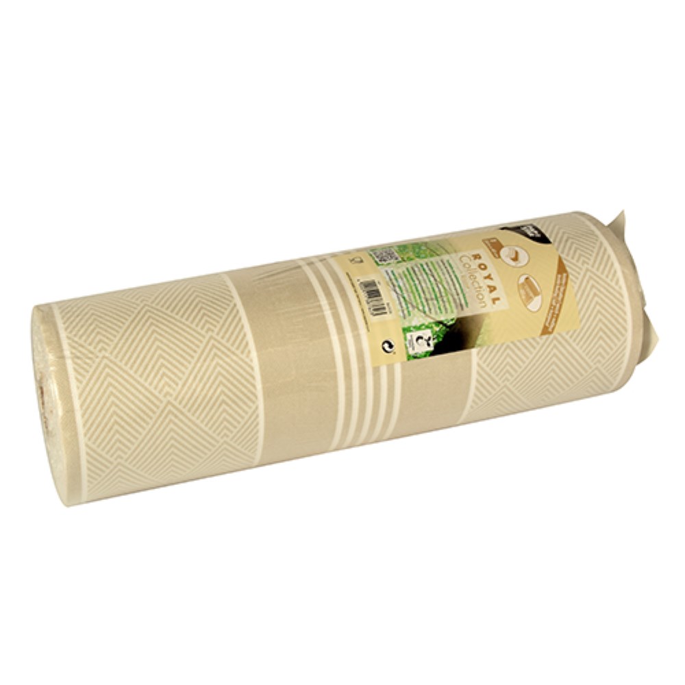 Tischläufer, stoffähnlich, PV-Tissue Mix "ROYAL Collection" 24 m x 40 cm champagner "Elegance"
