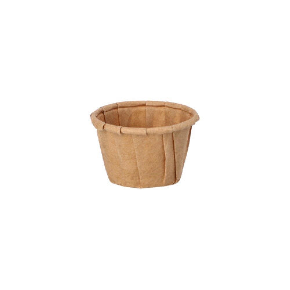250 Dressingbecher, Papier "pure" 10 ml Ø 3,5 cm · 2,2 cm braun