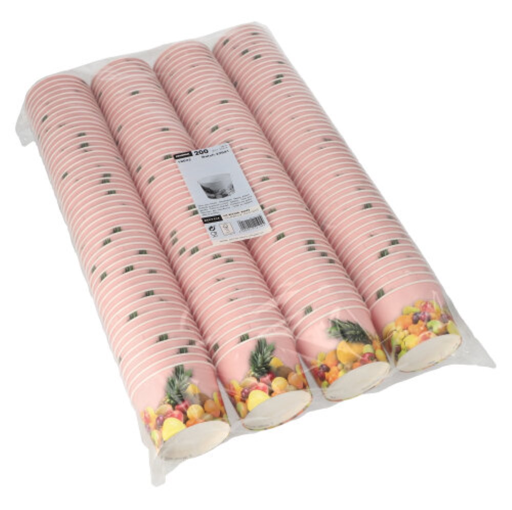 200 Eisbecher, Pappe 150 ml Ø 7,7 cm · 5,5 cm gelb "Triangle"