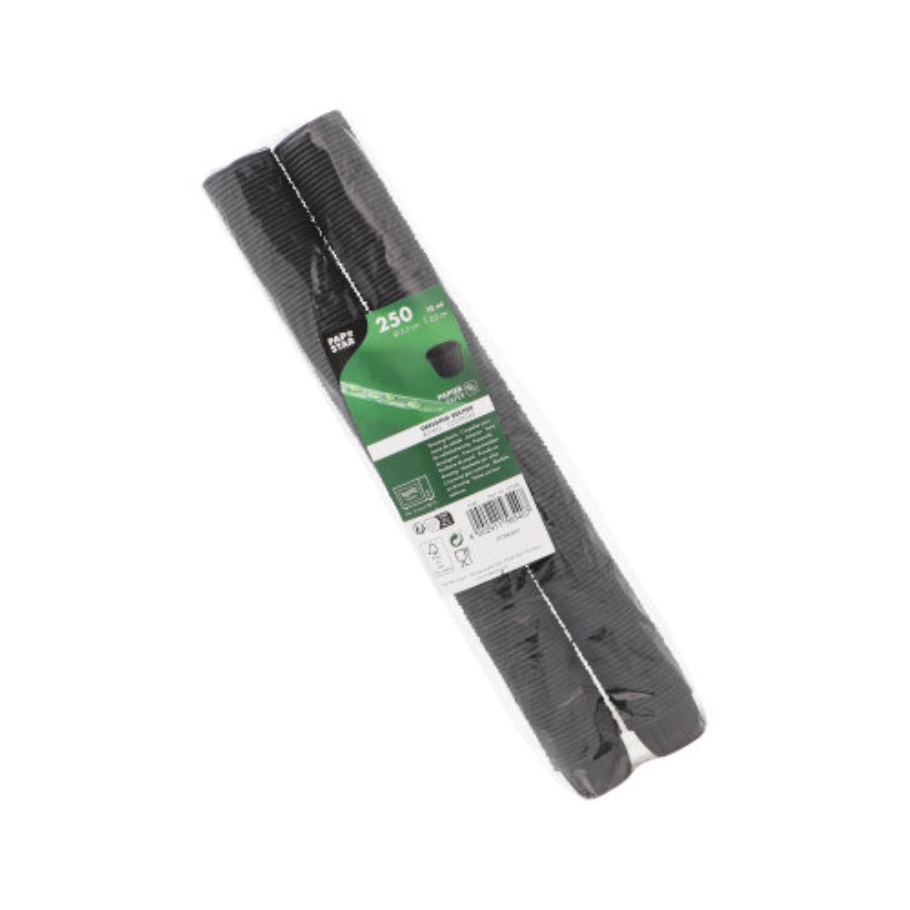 250 Dressingbecher, Papier 10 ml Ø 3,5 cm · 2,2 cm schwarz