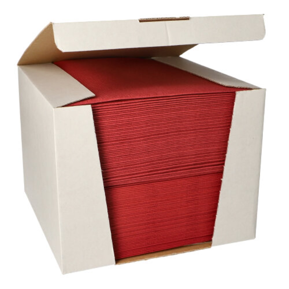 100 Servietten "ROYAL Collection" 1/4-Falz 40 cm x 40 cm bordeaux