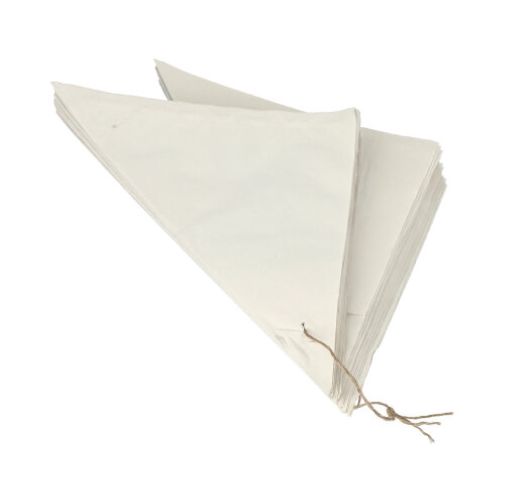 1000 Spitztüten, Cellulose, gefädelt 19 cm x 18,5 cm x 26,5 cm weiss Füllinhalt 125 g