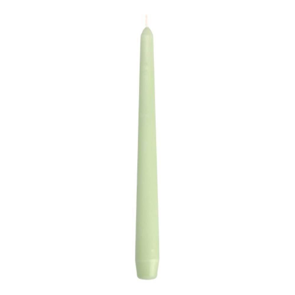 50 Leuchterkerzen Ø 2,2 cm · 25 cm jadegrün
