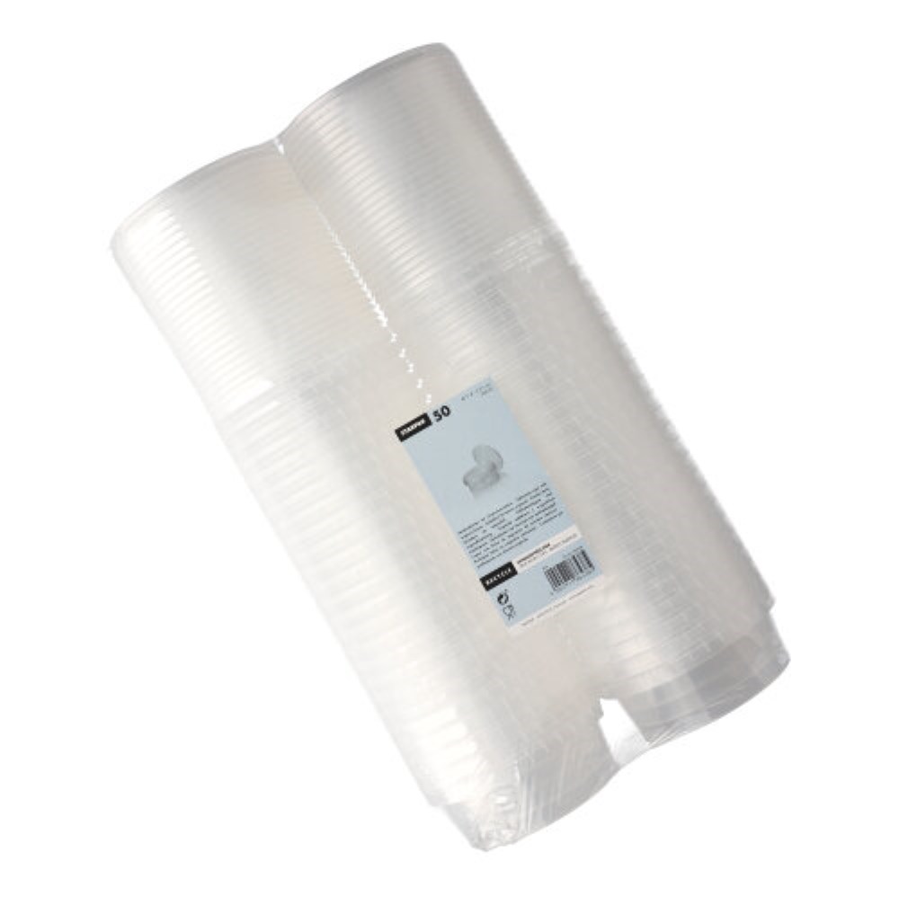 50 Feinkostbecher, PP rund 300 ml Ø 11,8 cm · 5,1 cm transparent mit Originalitätsverschluss
