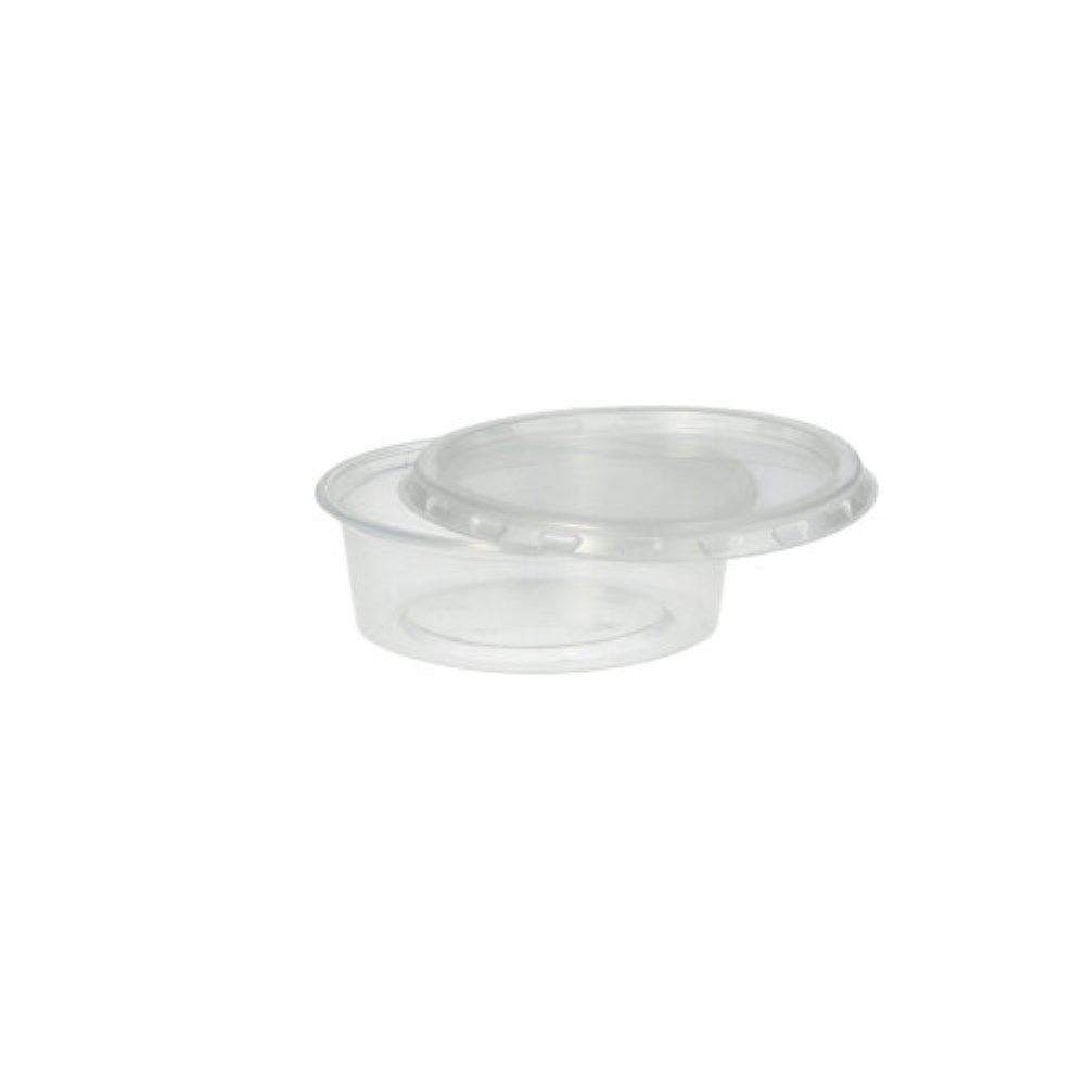 50 Deckel für Dressingbecher, PP Ø 7,1 cm · 0,5 cm transparent
