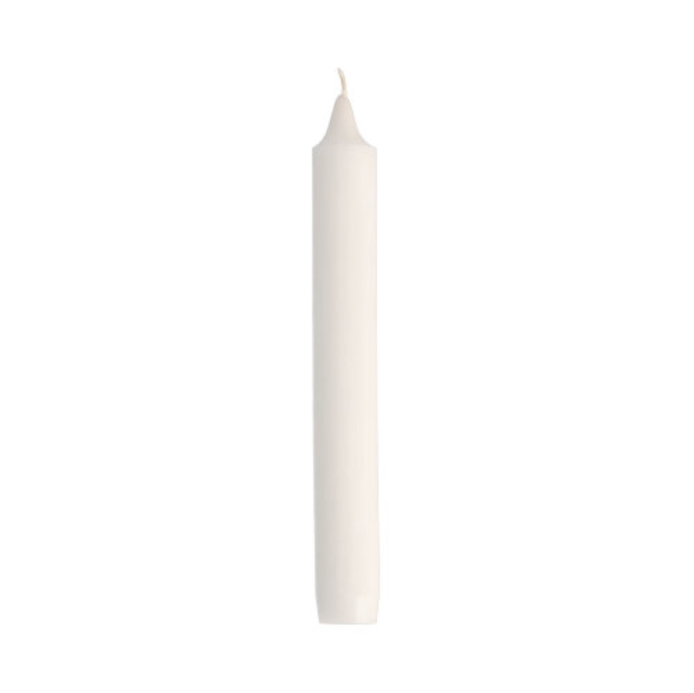 120 Haushaltskerzen mit Dornloch Ø 2,45 cm · 20 cm weiss