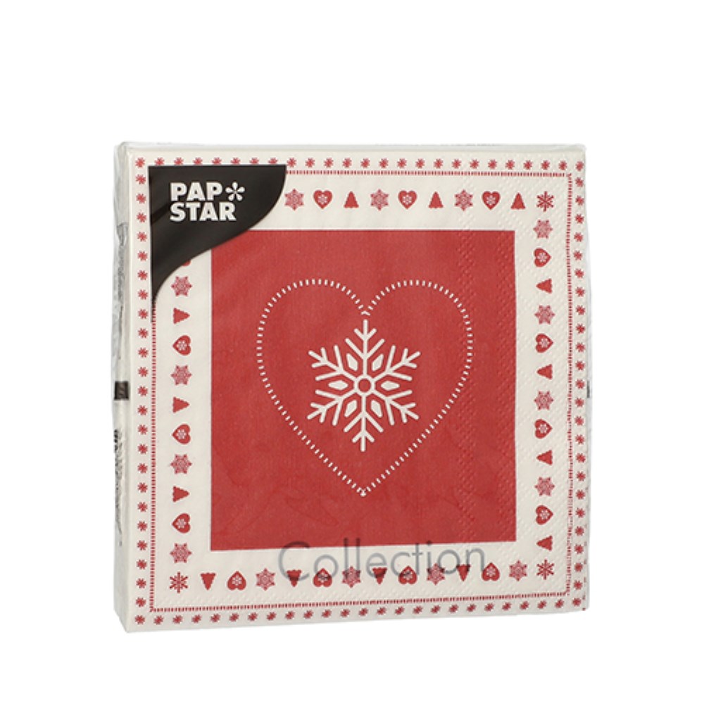 20 Servietten, 3-lagig 1/4-Falz 25 cm x 25 cm "Rennes"