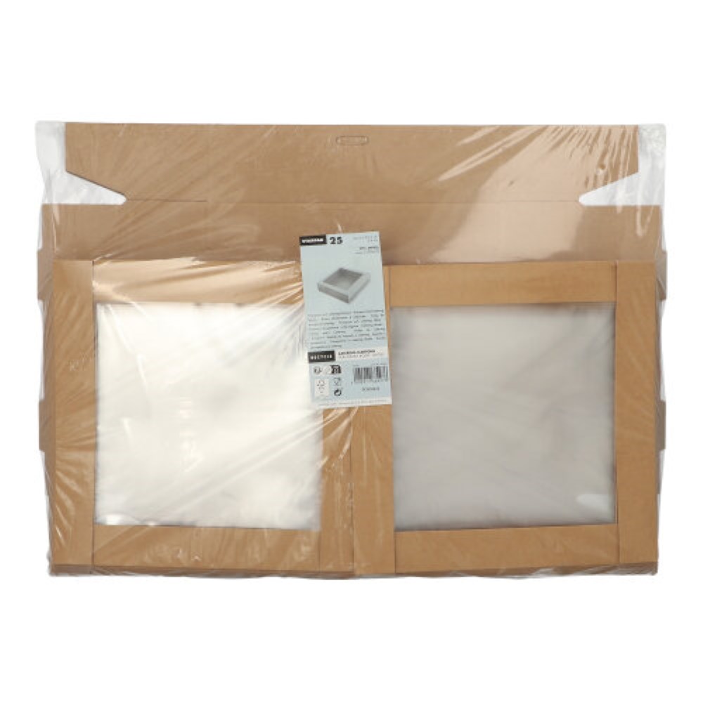 25 Transport- und Catering-Kartons, Pappe eckig 6 cm x 22,5 cm x 22,5 cm braun