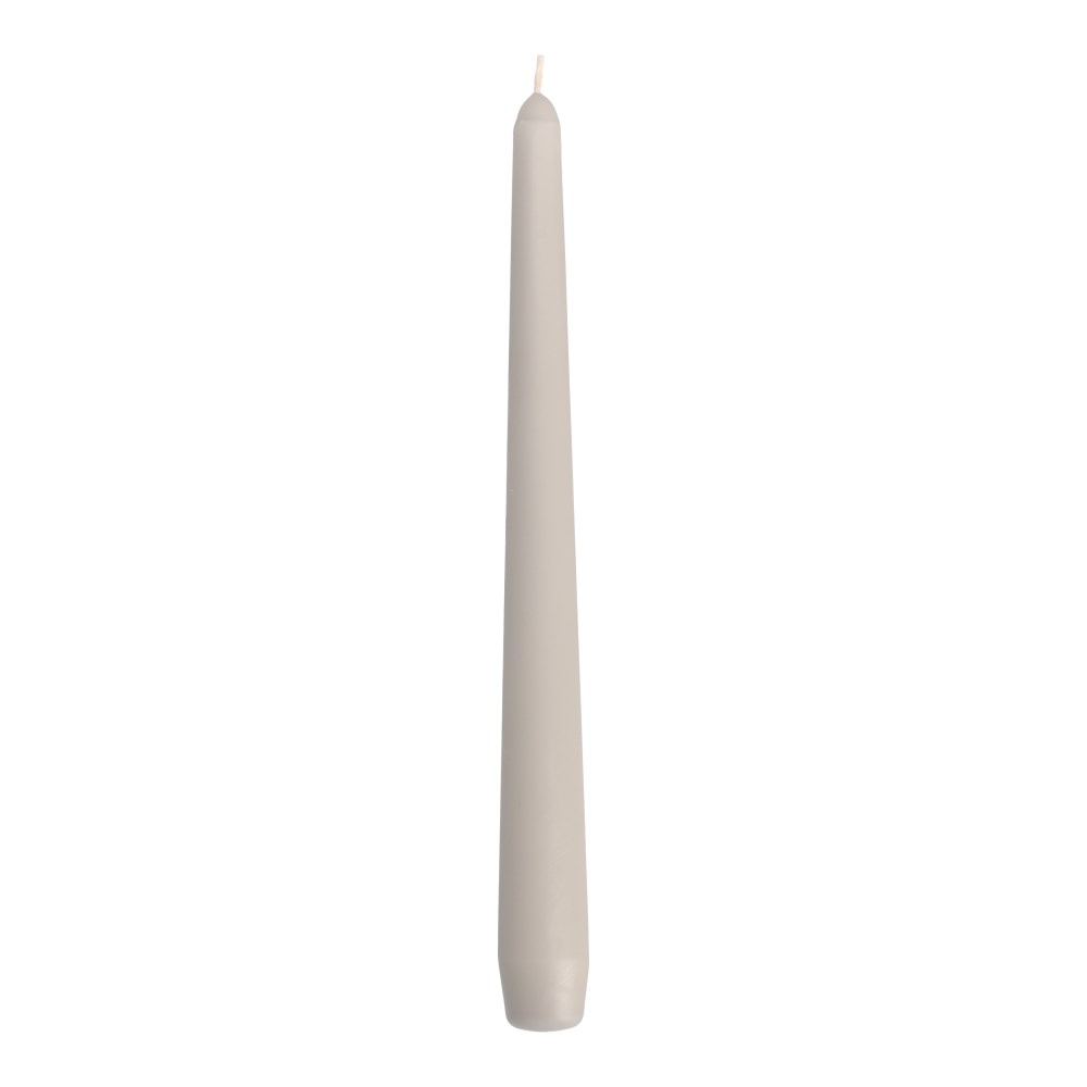 50 Leuchterkerzen Ø 2,2 cm · 25 cm hellgrau