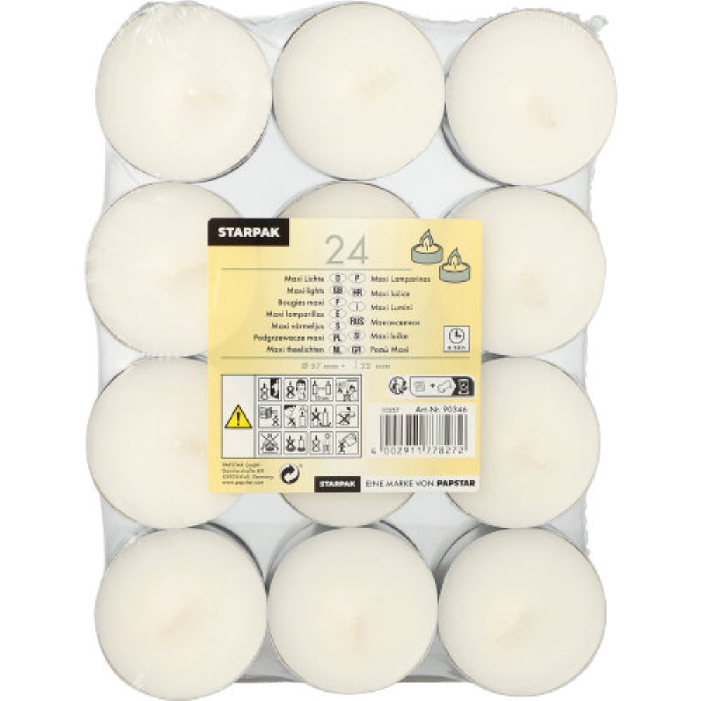 24 Maxi Lichte Ø 57 mm · 22 mm weiss