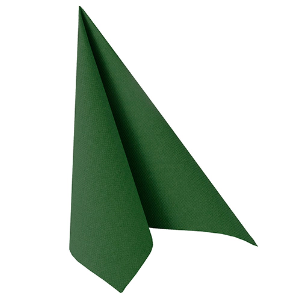 20 Servietten "ROYAL Collection" 1/4-Falz 40 cm x 40 cm dunkelgrün