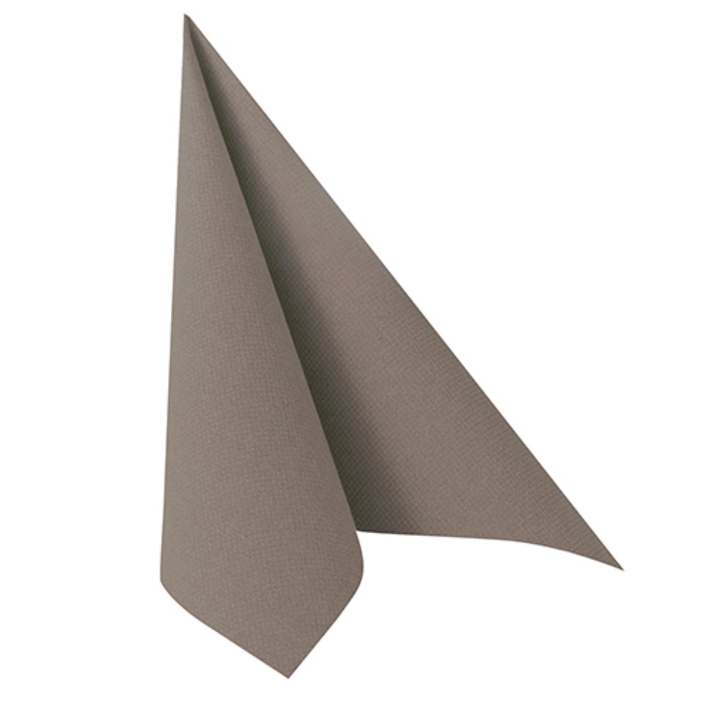 100 Servietten "ROYAL Collection" 1/4-Falz 40 cm x 40 cm grau