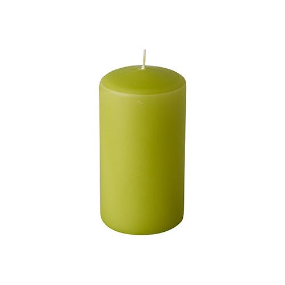 6 Stumpenkerzen Ø 60 mm · 115 mm kiwi