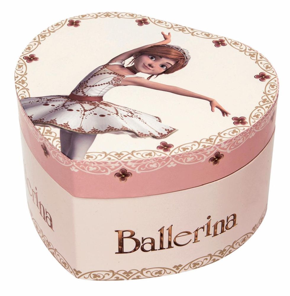 Phosphoreszierende Musikherz groß Ballerina© - Leuchtet in der Nacht