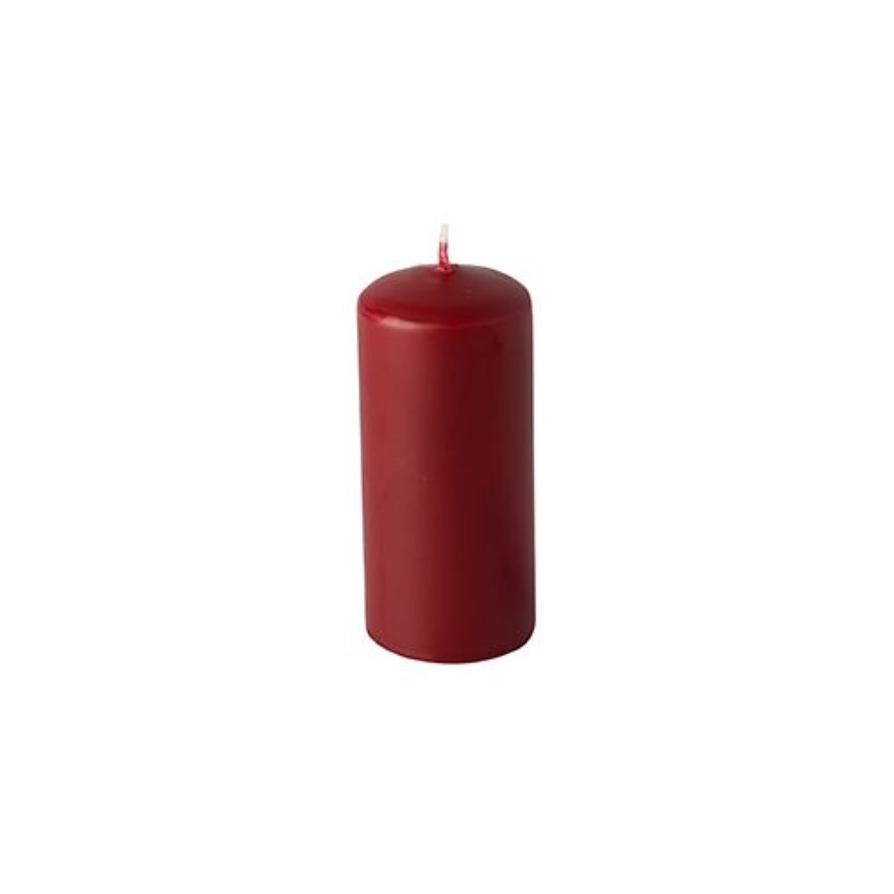 10 Stumpenkerzen Ø 40 mm · 90 mm bordeaux