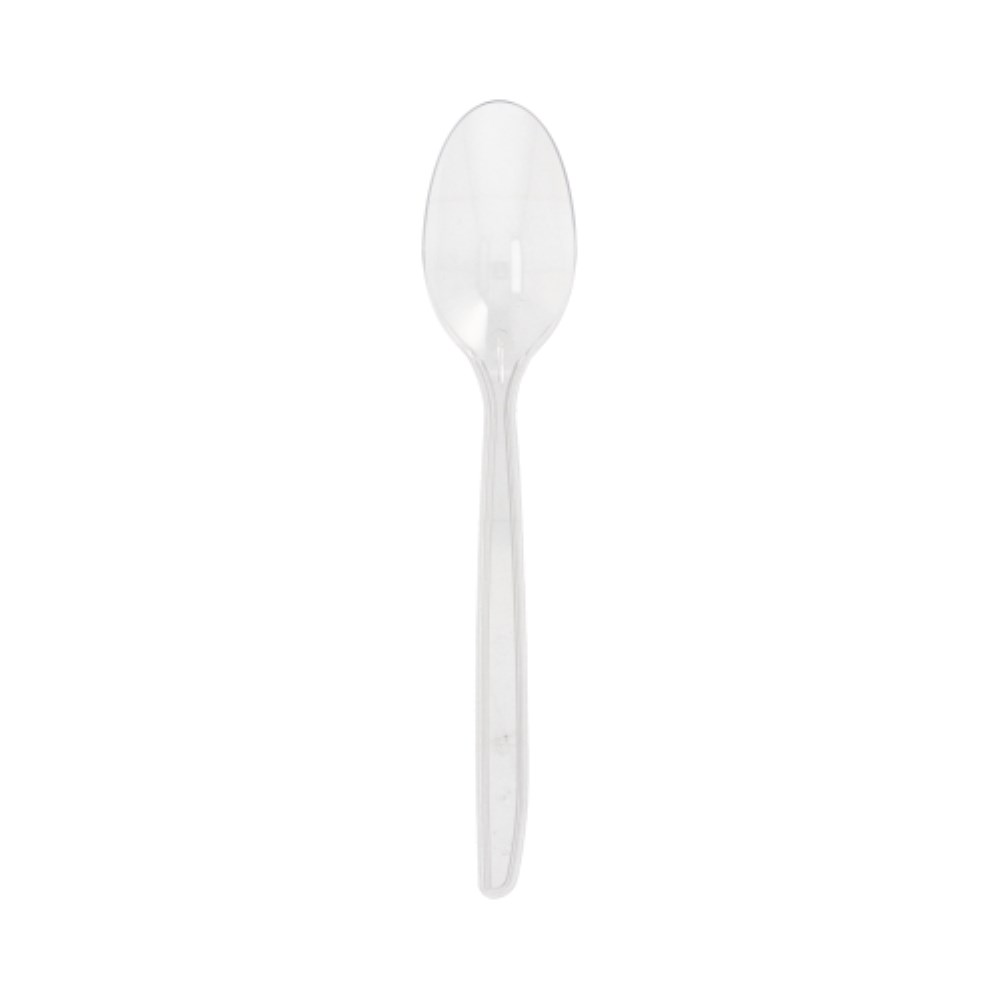 10 Mehrweg-Löffel 18,5 cm transparent