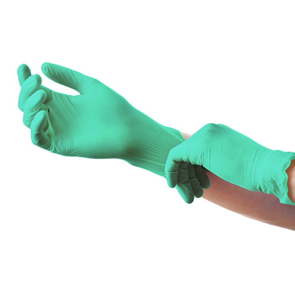 100 "Medi-Inn Classic" Handschuhe, Nitril puderfrei grün "Green Plus" Größe: XS