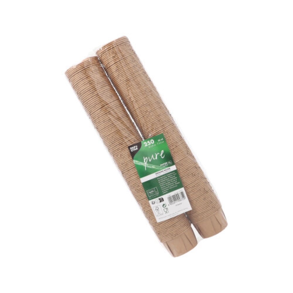 250 Dressingbecher, Papier "pure" 50 ml Ø 5,8 cm · 3,5 cm braun