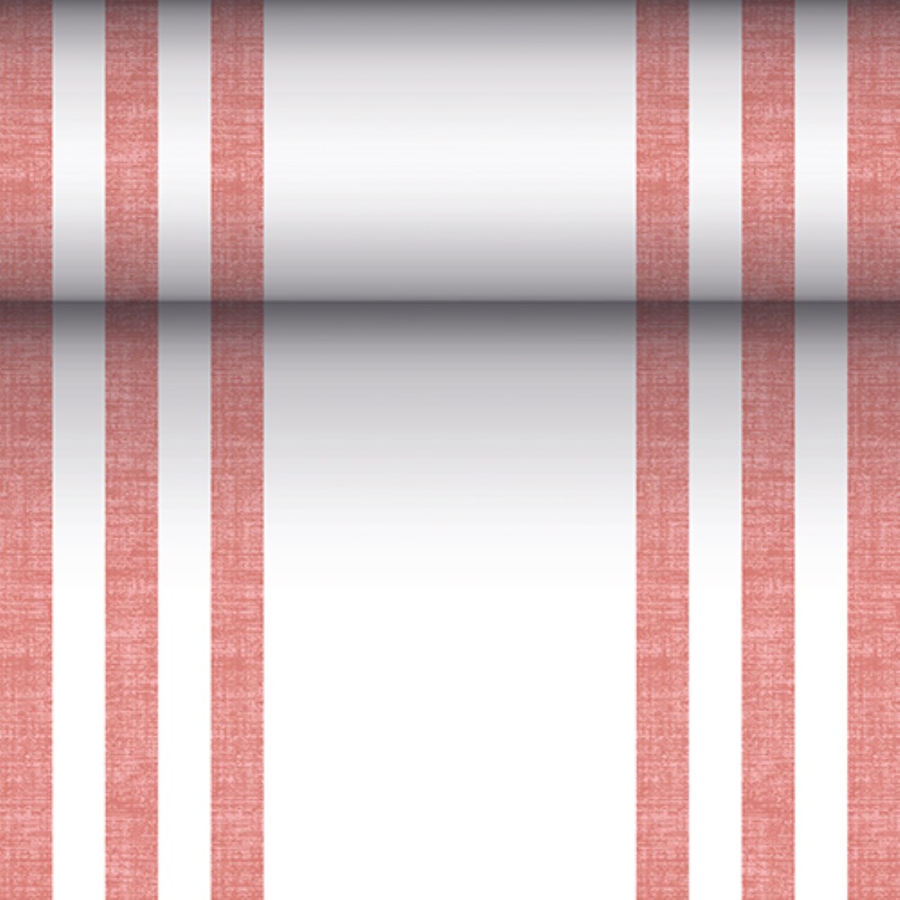 Tischläufer, stoffähnlich, PV-Tissue Mix "ROYAL Collection" 24 m x 40 cm bordeaux "Lines"