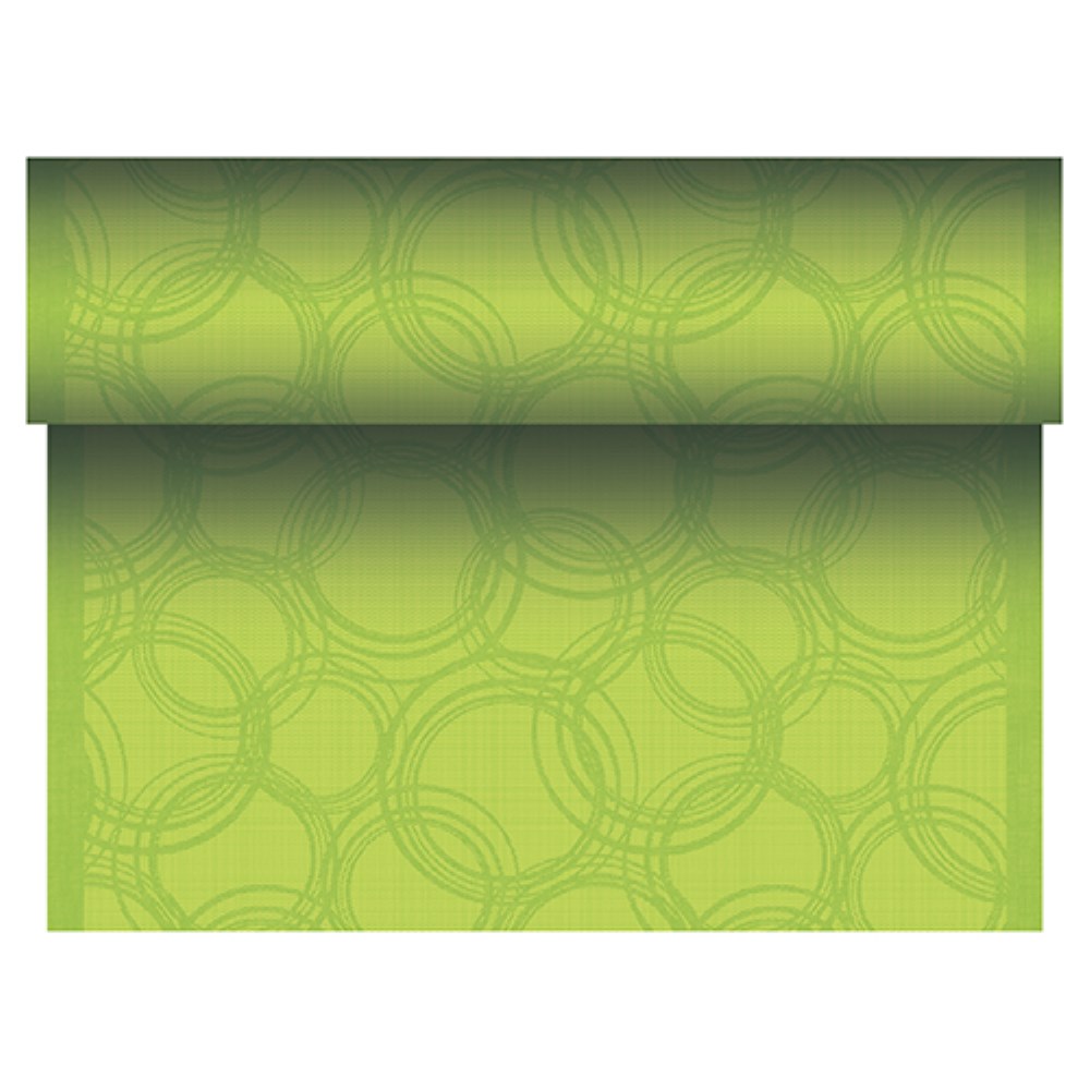 Tischläufer, stoffähnlich, PV-Tissue Mix "ROYAL Collection" 24 m x 40 cm limonengrün "Bubbles"