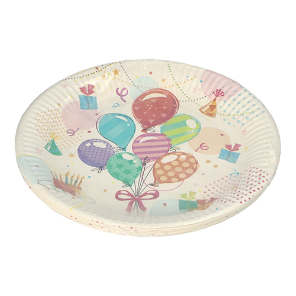 10 Teller, Pappe rund Ø 23 cm "Fete"
