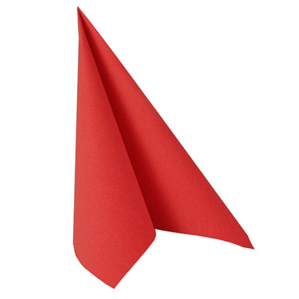 100 Servietten "ROYAL Collection" 1/4-Falz 40 cm x 40 cm rot