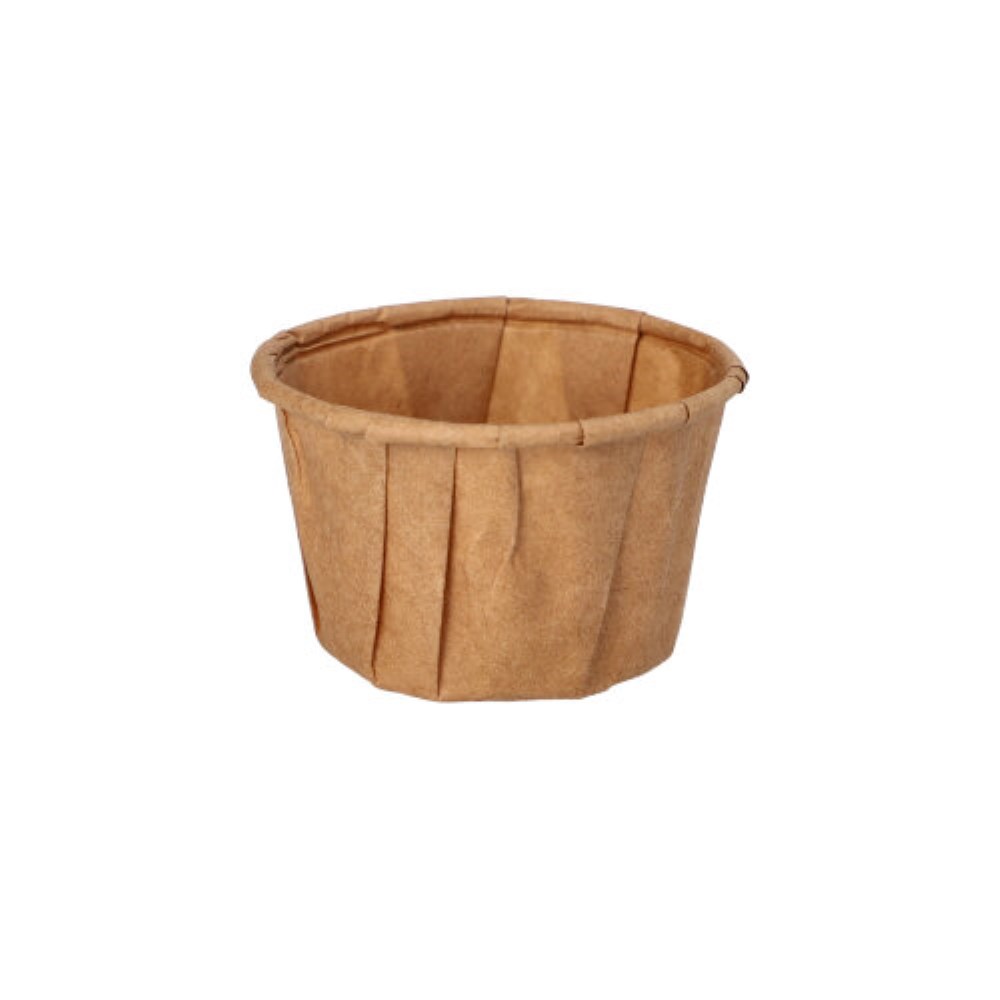 250 Dressingbecher, Papier "pure" 35 ml Ø 5 cm · 3,1 cm braun