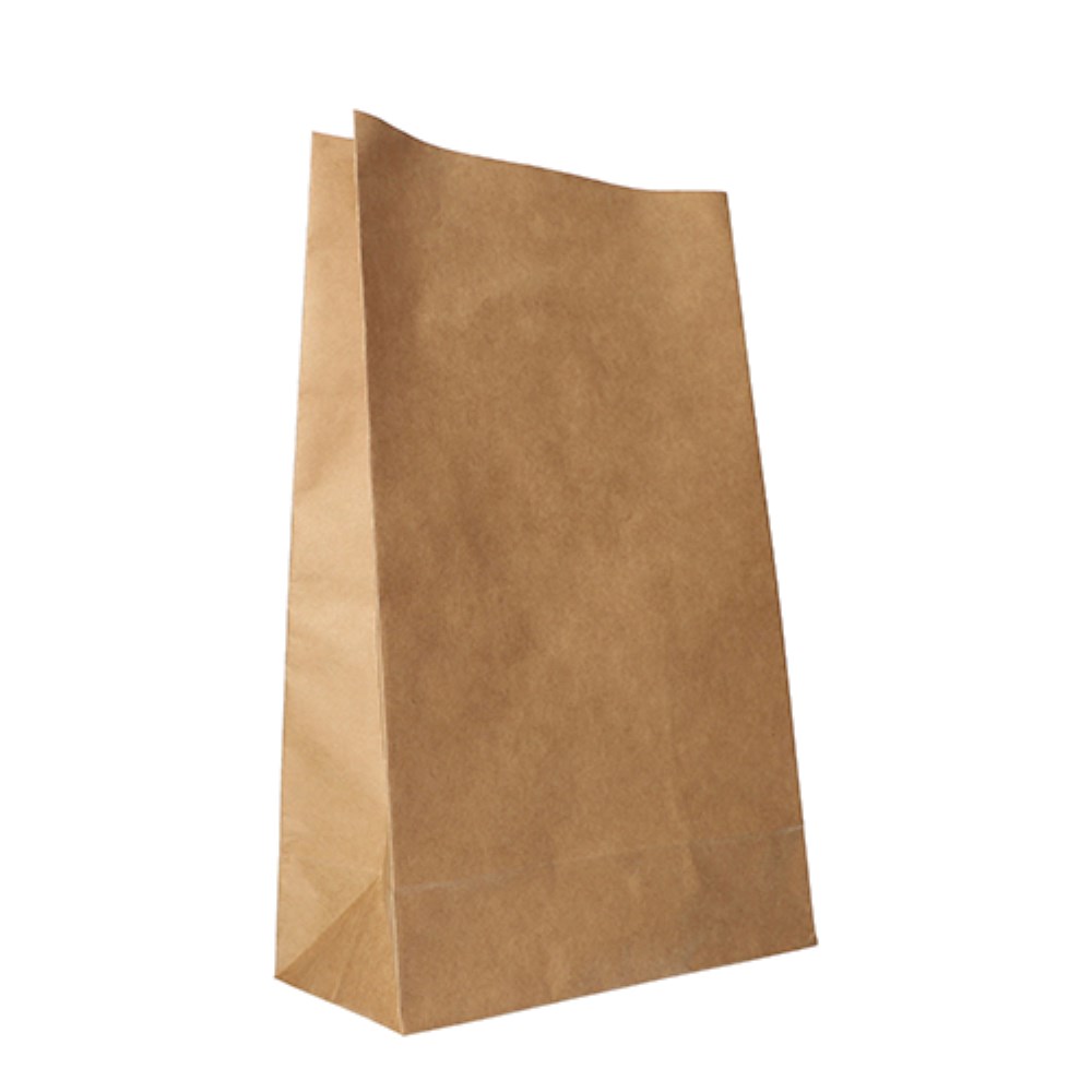 250 Blockbodenbeutel, Kraftpapier 36 cm x 22 cm x 11 cm braun
