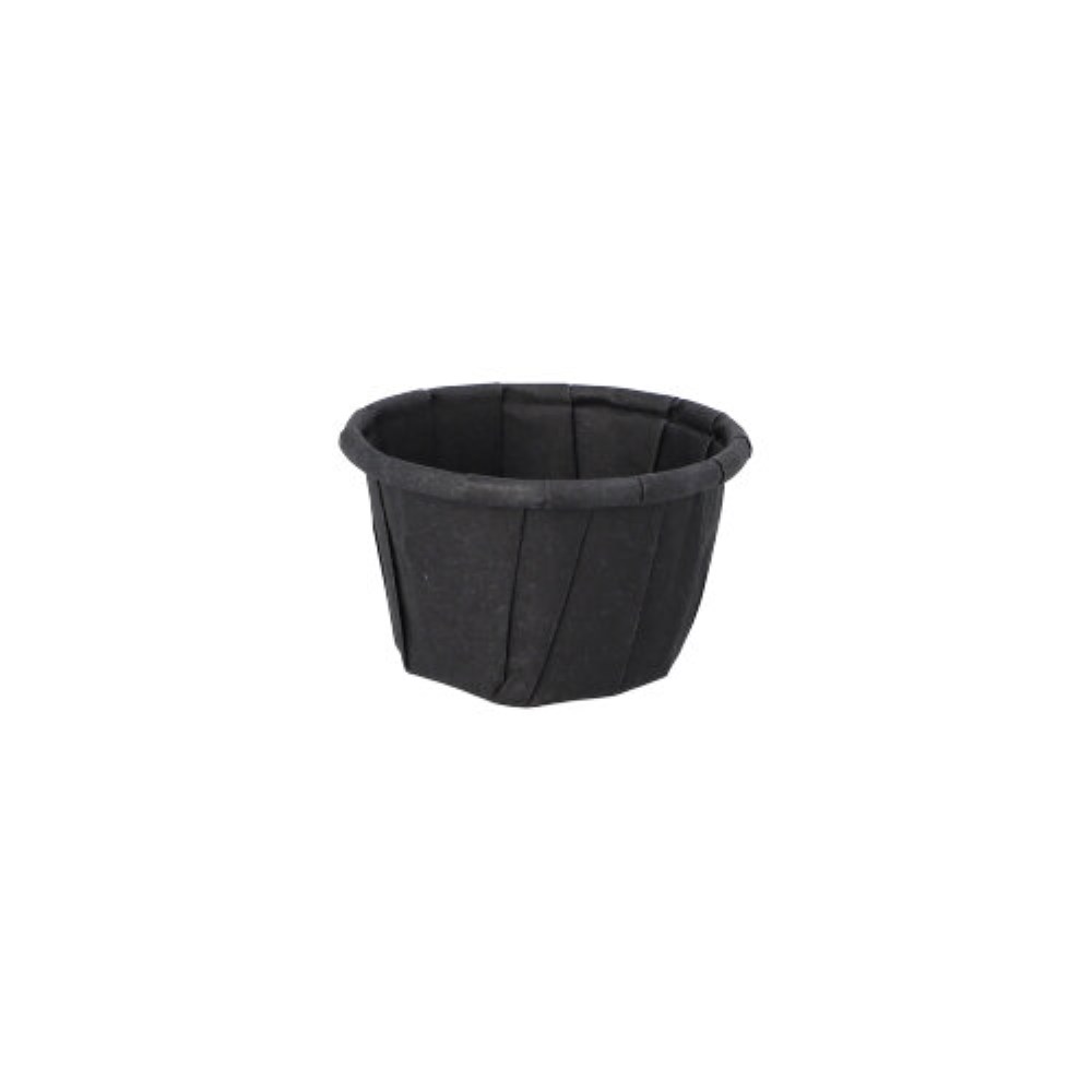 250 Dressingbecher, Papier 10 ml Ø 3,5 cm · 2,2 cm schwarz